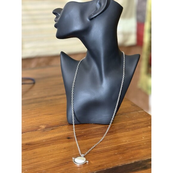 Popsugar Exclusive Baublebar Snowfall Silver Pendant Necklace 28" Long - Picture 3 of 4